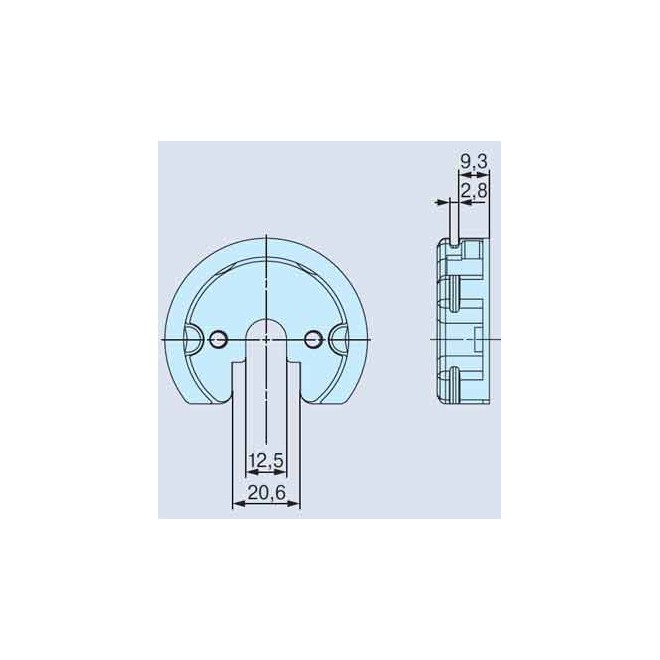 Adaptateur Moteur Becker pour support Somfy Etoile