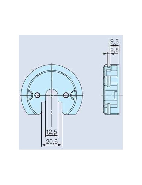 Adaptateur Moteur Becker pour support Somfy Etoile
