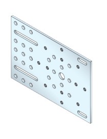 Plaque support treuil 155mm - Tradi