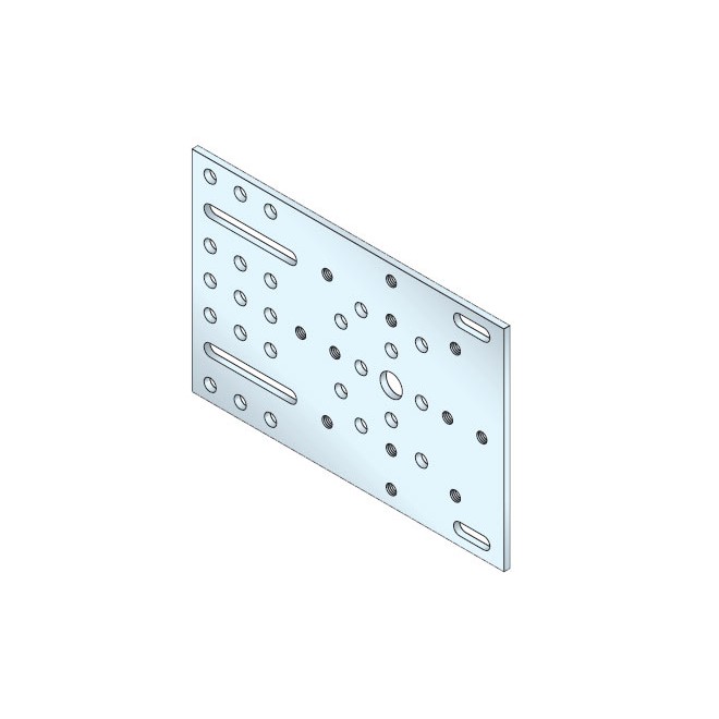 Plaque support treuil 155mm - Tradi