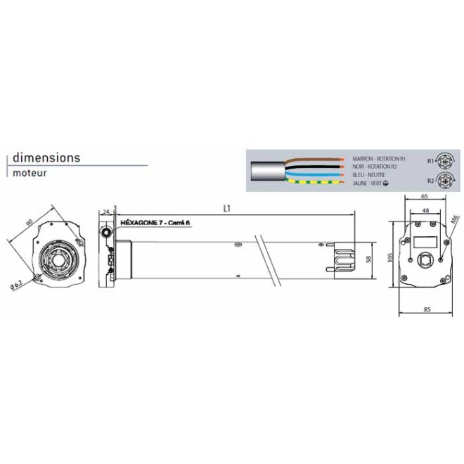 Moteur Cherubini Blue Ocean 85Nm côtes