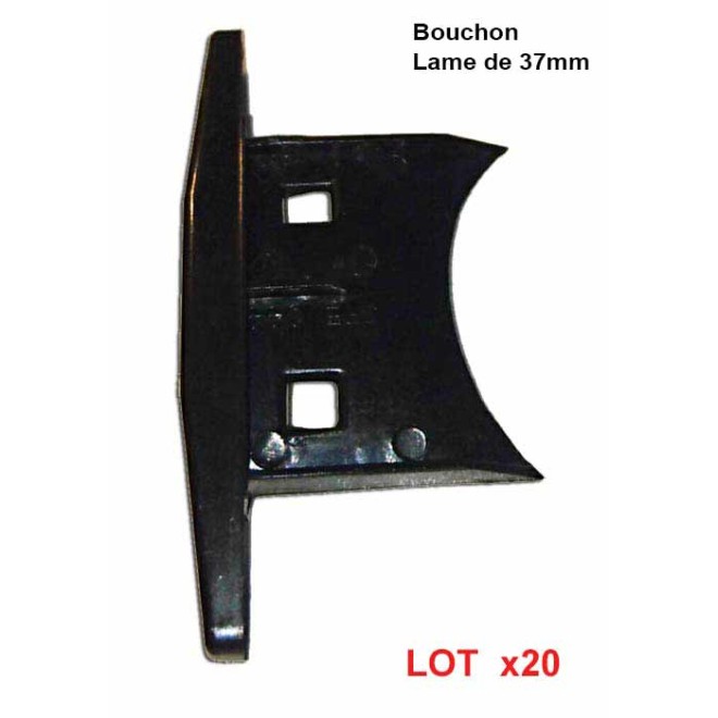 Bouchon de lame 37mm de volet roulant aluminium Bouchon de lame 37mm de volet roulant aluminium
