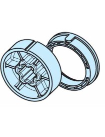 Roue et couronne Rond lisse Ø60mm moteur Becker