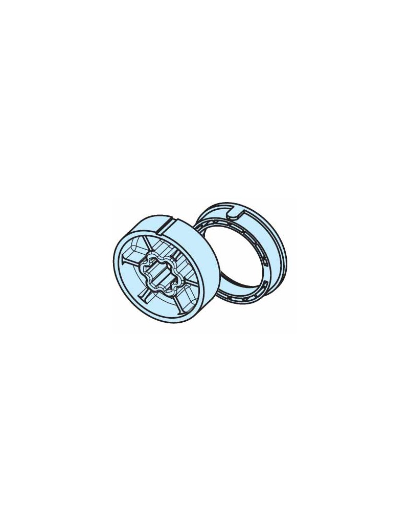Roue et couronne Rond lisse Ø60mm moteur Becker