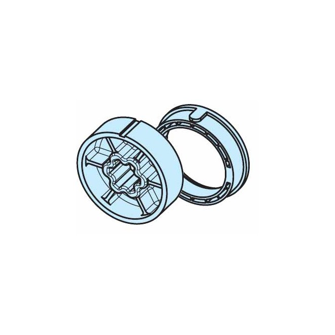 Roue et couronne Rond lisse Ø60mm moteur Becker Roue et couronne Rond lisse Ø60mm moteur Becker