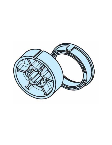 Roue et couronne Rond lisse Ø60mm moteur Becker