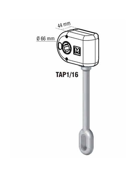 Treuil de store banne rapport 1/16 anneau Long