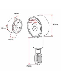 Treuil de store banne rapport 1/3 Diam 80 Mitjavila