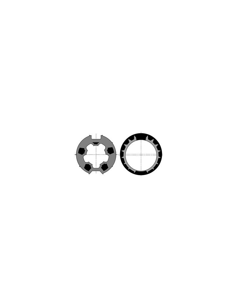 Adaptations moteur simu-Somfy Ø50 - Tube Welser 63mm gorge plate