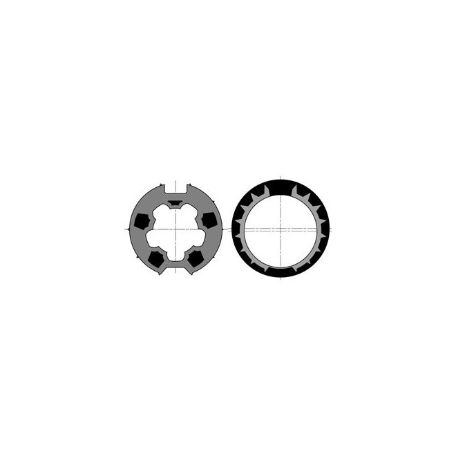 Adaptations moteur simu-Somfy Ø50 - Tube Welser 63mm gorge plate Adaptations moteur simu-Somfy Ø50 - Tube Welser 63mm gorge plate
