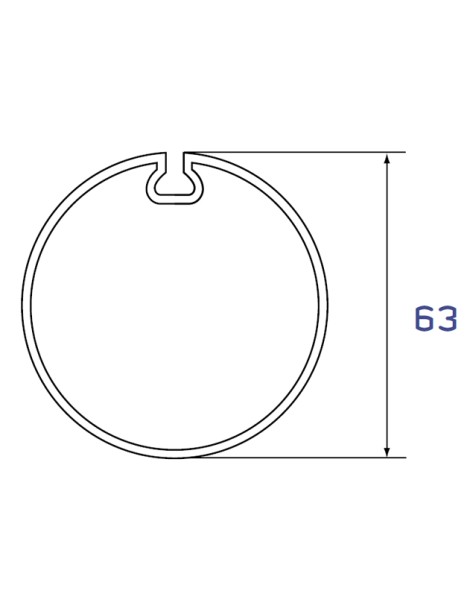 Adaptations moteur simu-Somfy Ø50 - Tube Welser 63mm gorge plate