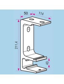 Support de store banne Plafond tube 40mm