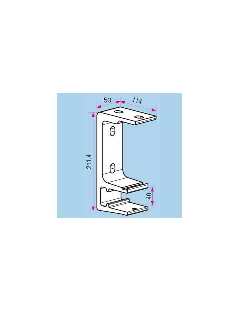 Support de store banne Plafond tube 40mm