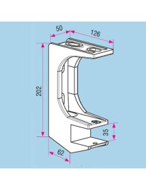 Support de store banne Plafond tube 35mm