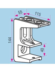 Support de store extérieur universel tube 40mm