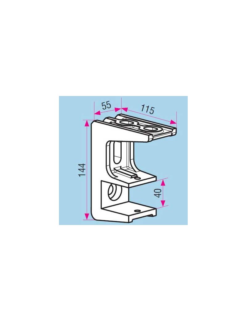 Support de store extérieur universel tube 40mm