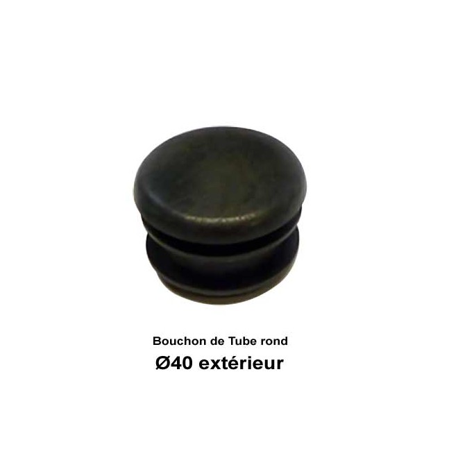 Embout PVC Cache tube rond 40mm Blanc Embout PVC Cache tube rond 40mm Blanc