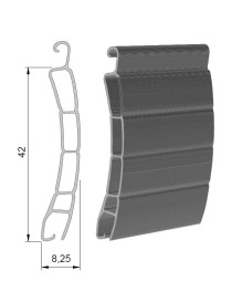 Echantillon lame volet roulant PVC 42mm