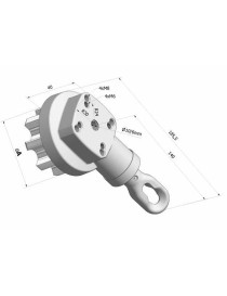 Treuil coniques 5:1 C13 blanc SFC - tube 78 Blanc