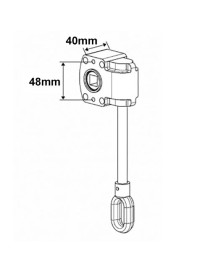 Treuil de store banne rapport 1/16 Mitjavila tige longue
