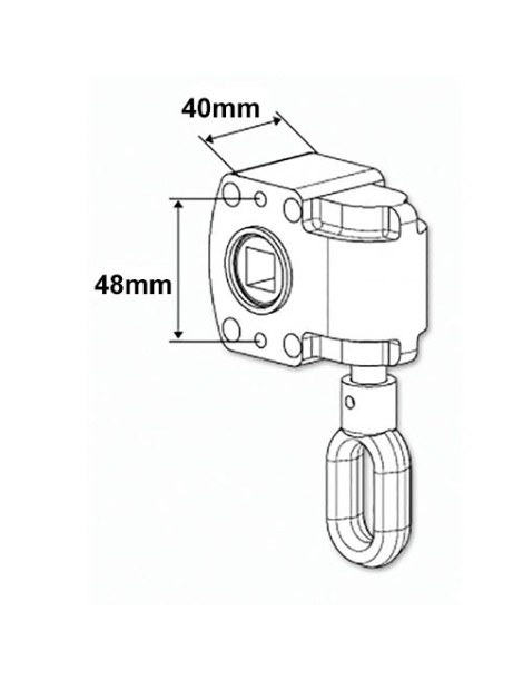 Treuil de store banne rapport 1/16 Mitjavila