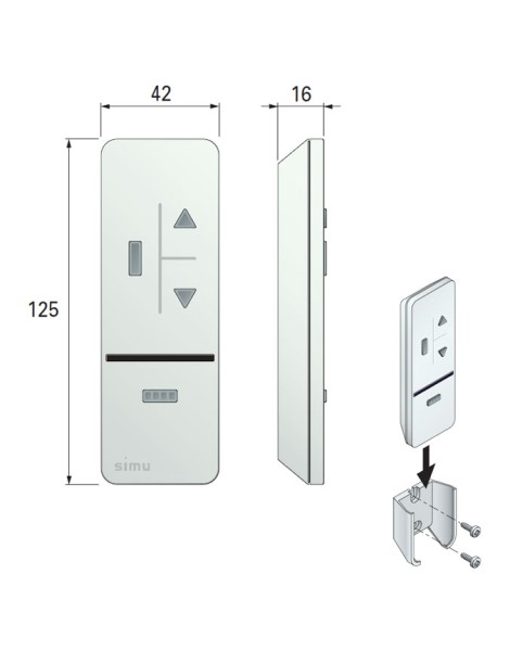 Télécommande SIMU color+ 5 canaux