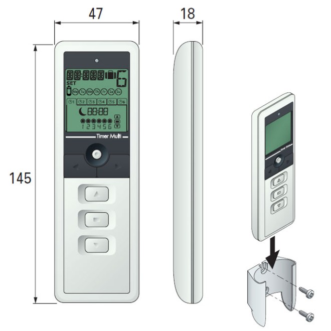 Timer Multi tél. programmable 6 canaux  simu