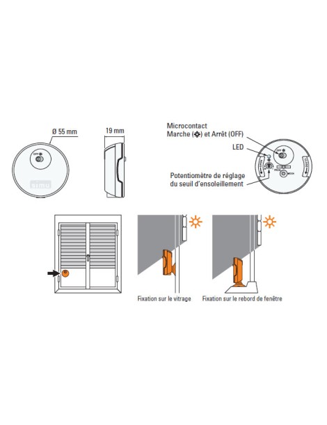 Capteur soleil Hz simu