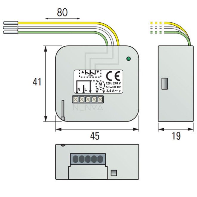 Micro-récepteur Hz VR Somfy RTS Simu Hz