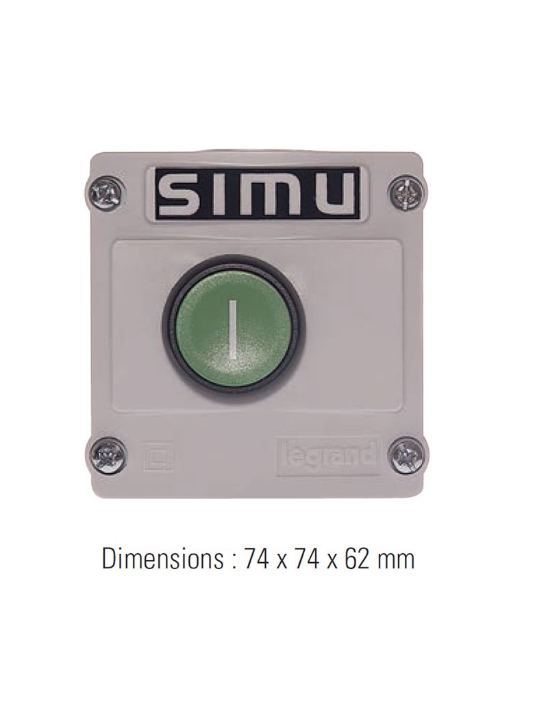 Bouton poussoir SIMU étanche