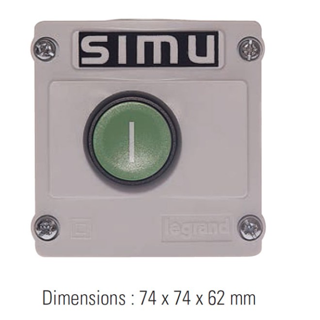 Bouton poussoir SIMU étanche
