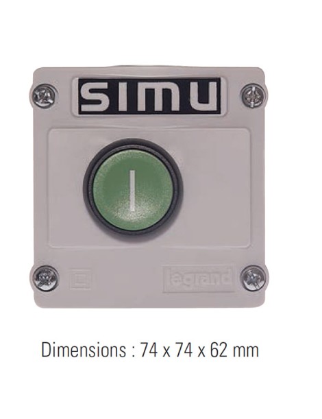 Bouton poussoir SIMU étanche