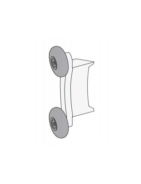 Bouchon alulux avec roulette CD77D à l'UNITE