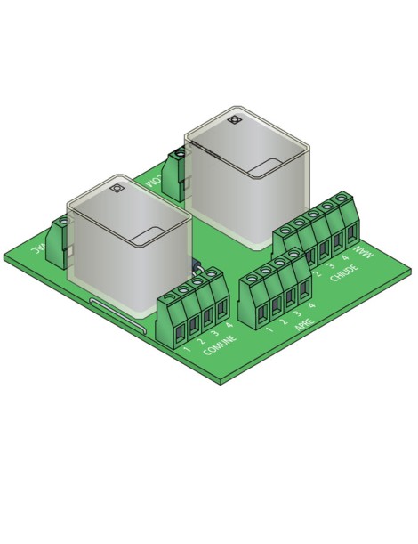 Coffret de commande groupée 4 moteurs