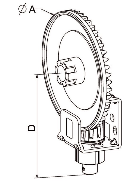 Couple conique C8 Gris Ø125mm