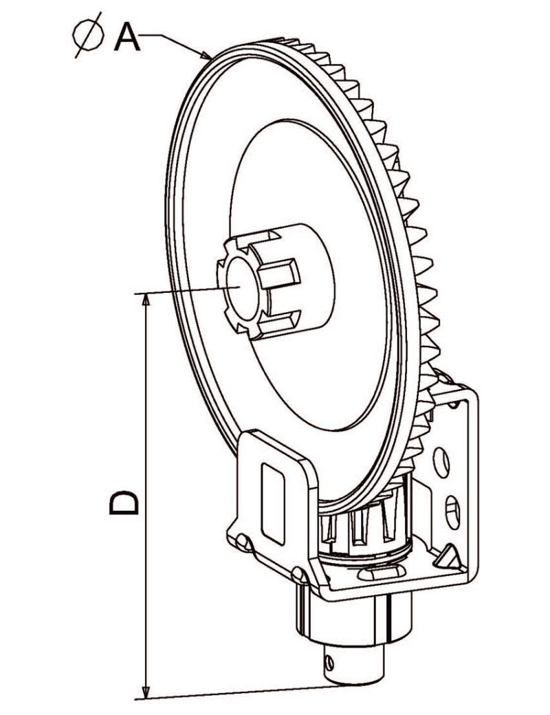 Couple conique C8 Noir Ø160mm