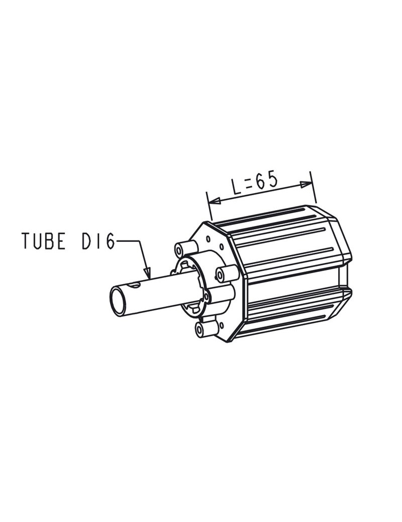 Embout Escamotable Octo 60 - Crabot / Tube Diam. 16