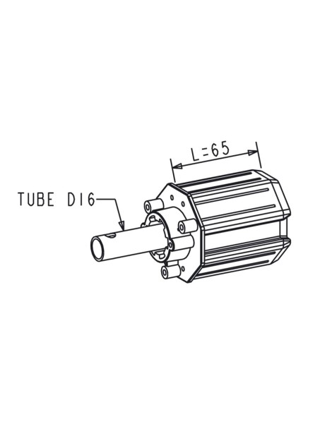 Embout Escamotable Octo 60 - Crabot / Tube Diam. 16