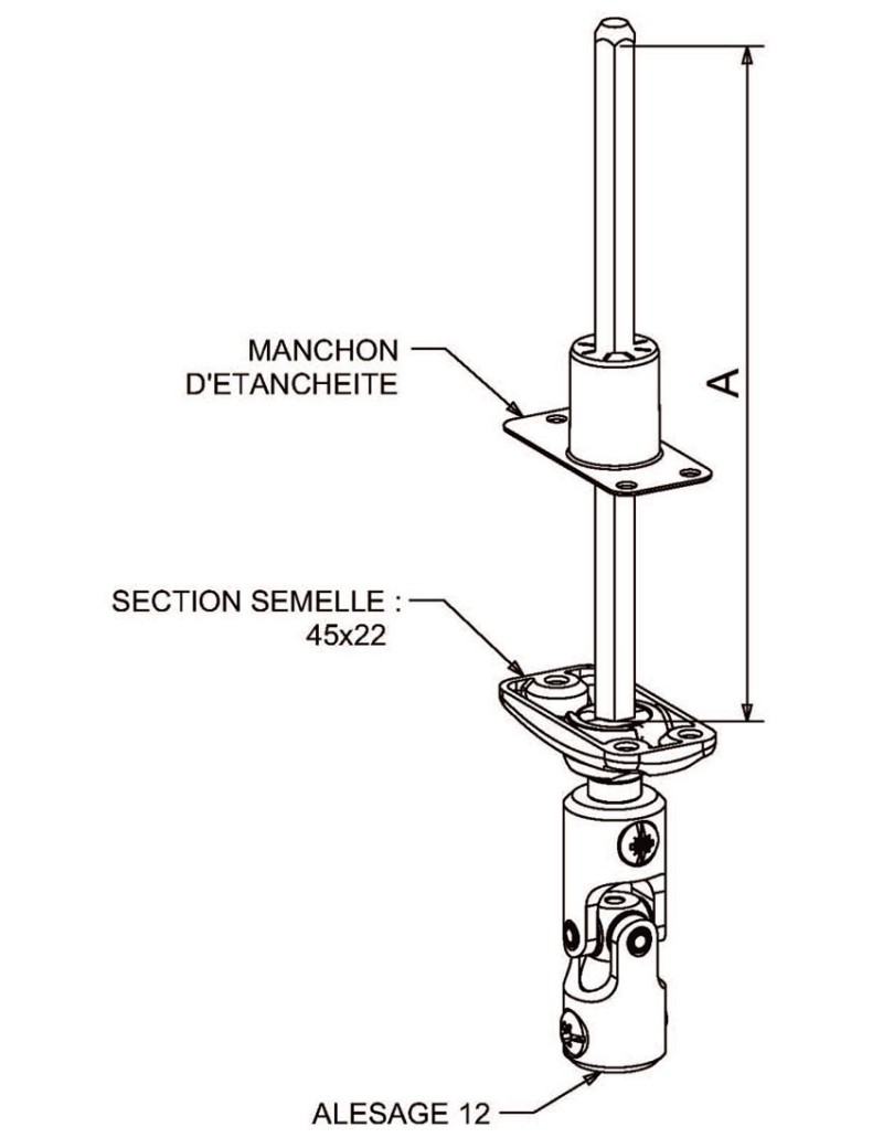 Mini Bloc Guide avec Genouillère