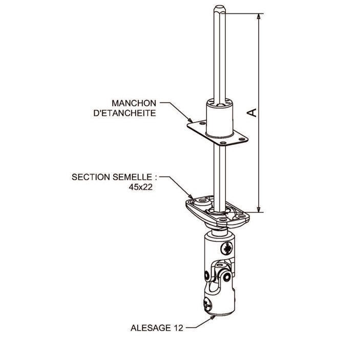 Mini Bloc Guide avec Genouillère