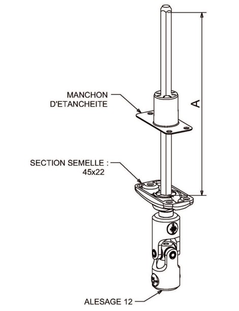Mini Bloc Guide avec Genouillère