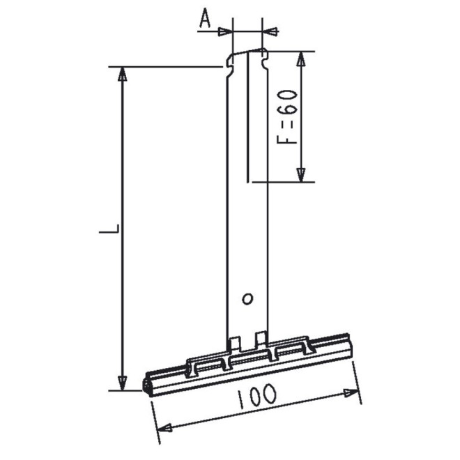 Attache tablier souple à clipper Tube ZF L8