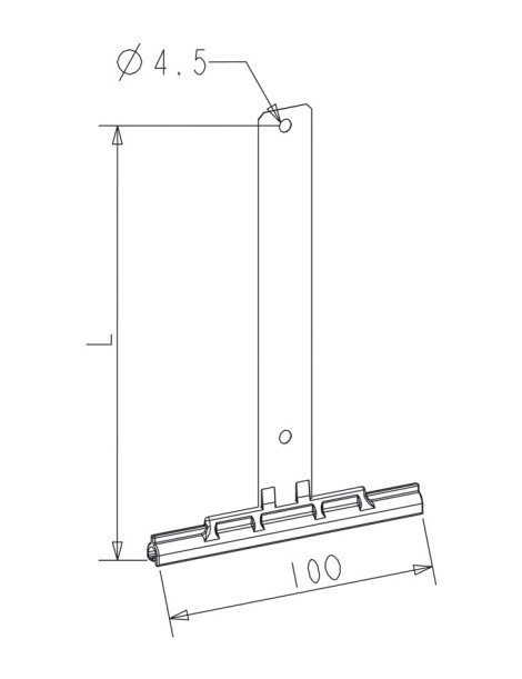 Attache Tablier souple à visser L8