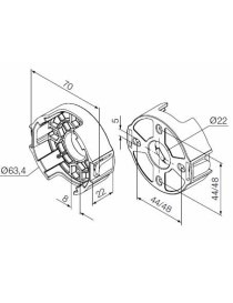 Support compact NICE pour moteur ERA et MAX