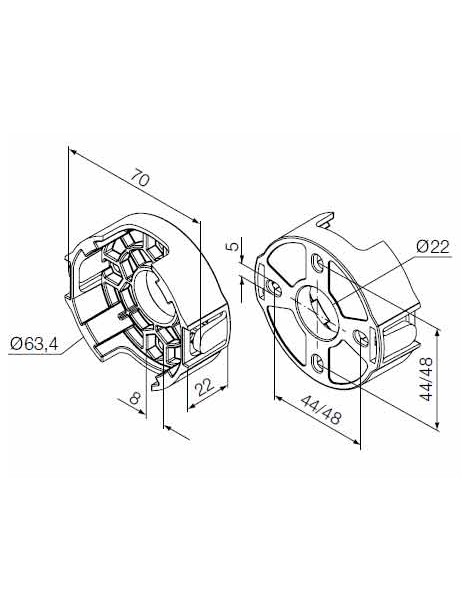 Support compact NICE pour moteur ERA et MAX