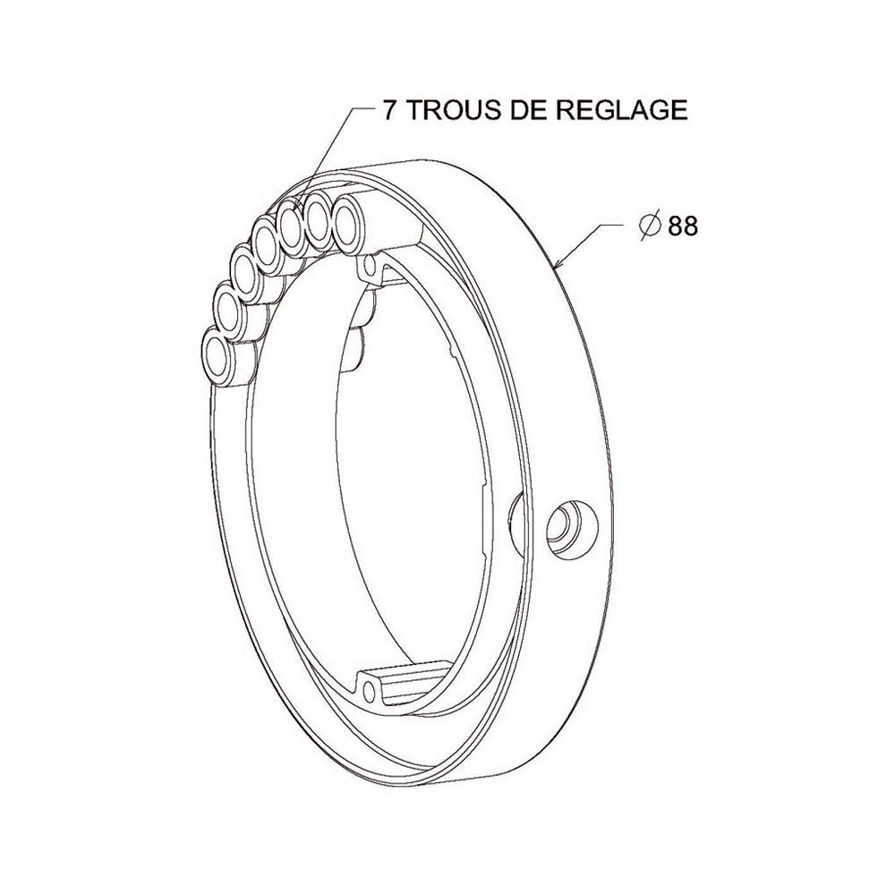 Bague D'Attache Bloqueur Sécurité Cheval – Mag Loc Chrome – Neuf