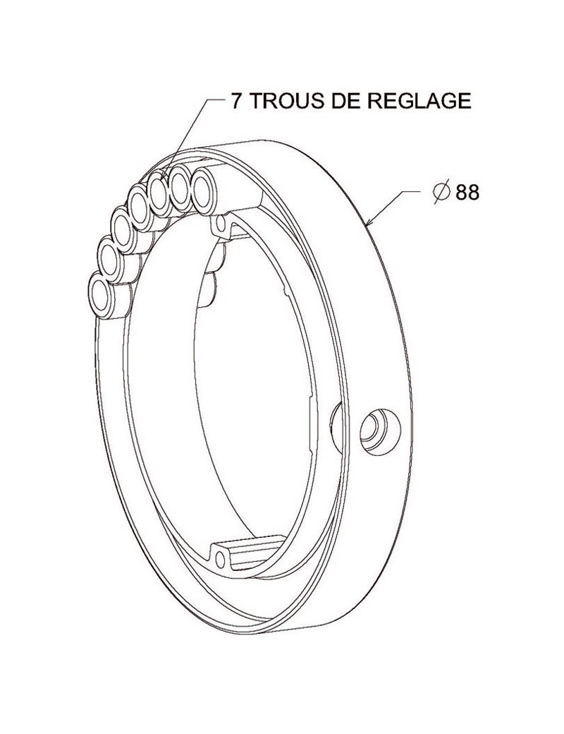 Bague verrou pour tube ZF64 Bague verrou pour tube ZF64