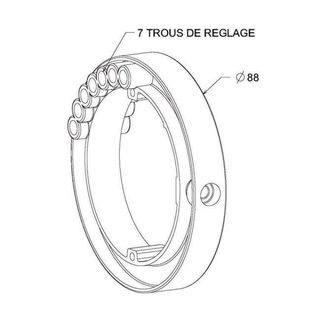 Bague verrou pour tube ZF64 Bague verrou pour tube ZF64