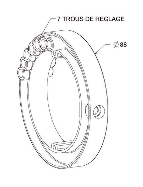 Bague verrou pour tube ZF64