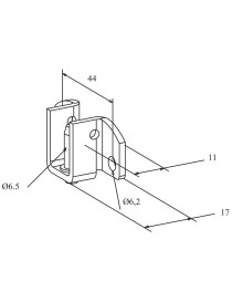 Coussinet à broche - support Tube Diam 16